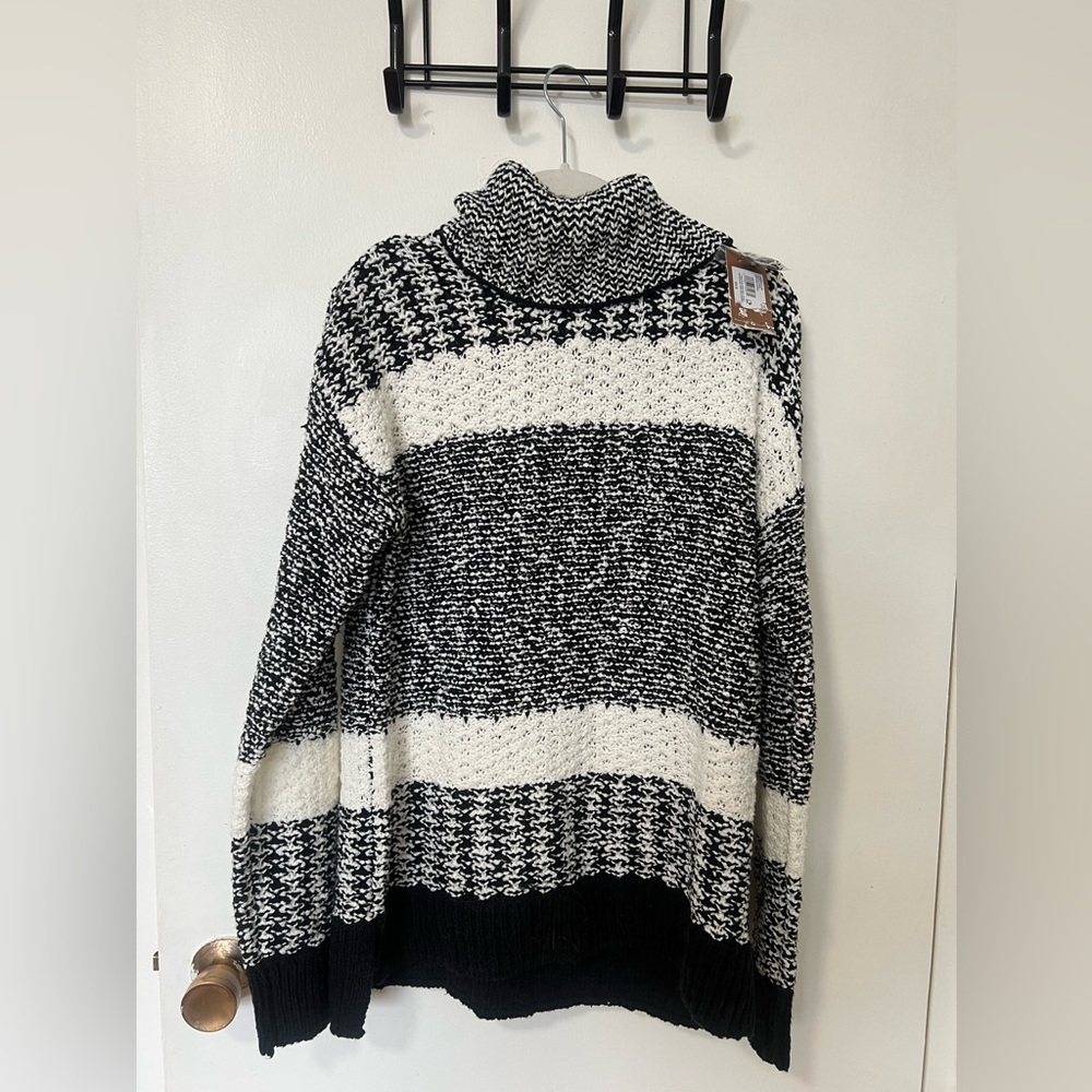 Oversized Knit Turtleneck Sweater
